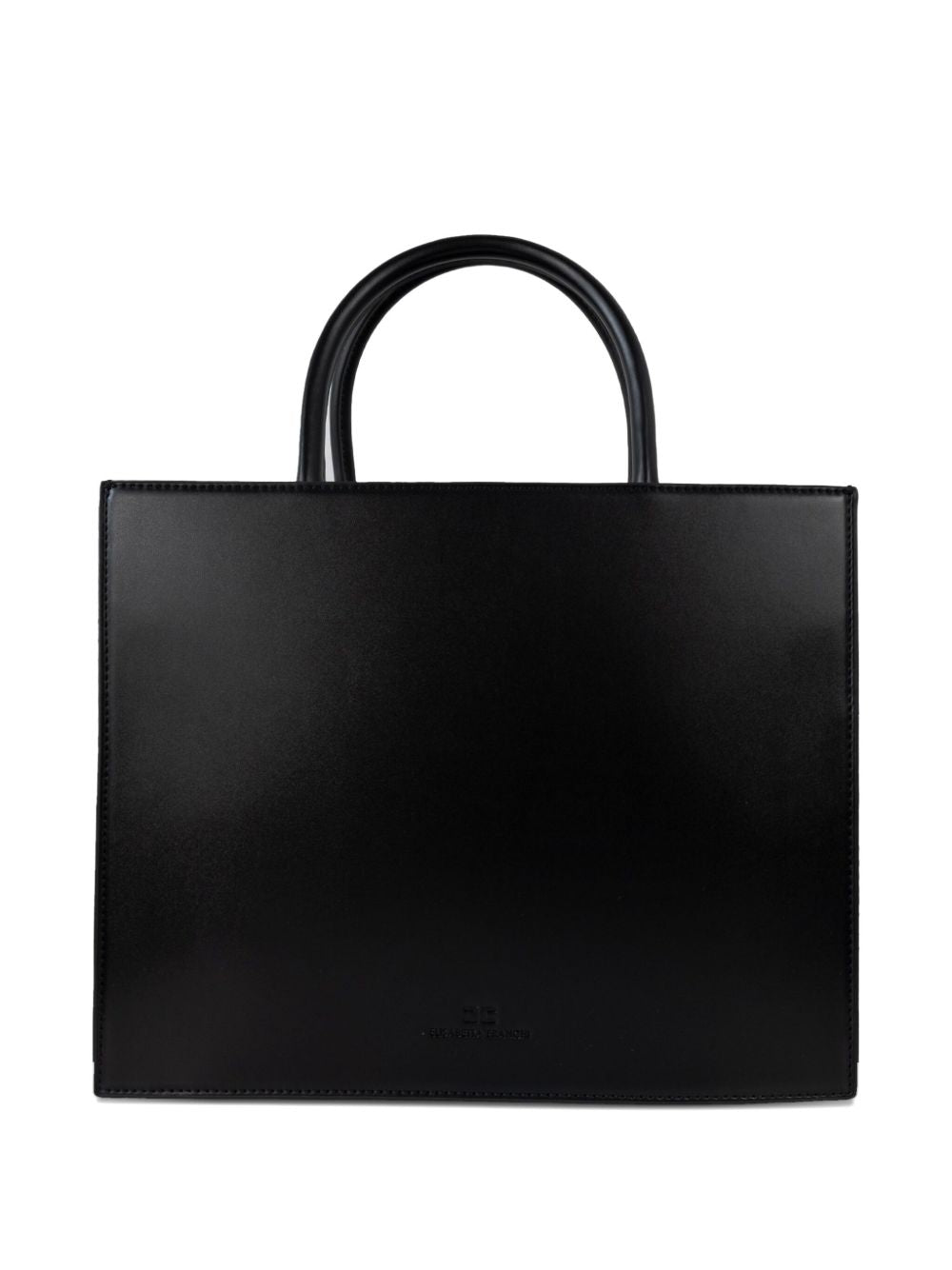 Elisabetta Franchi Logo-plaque leather tote bag Elisabetta Franchi