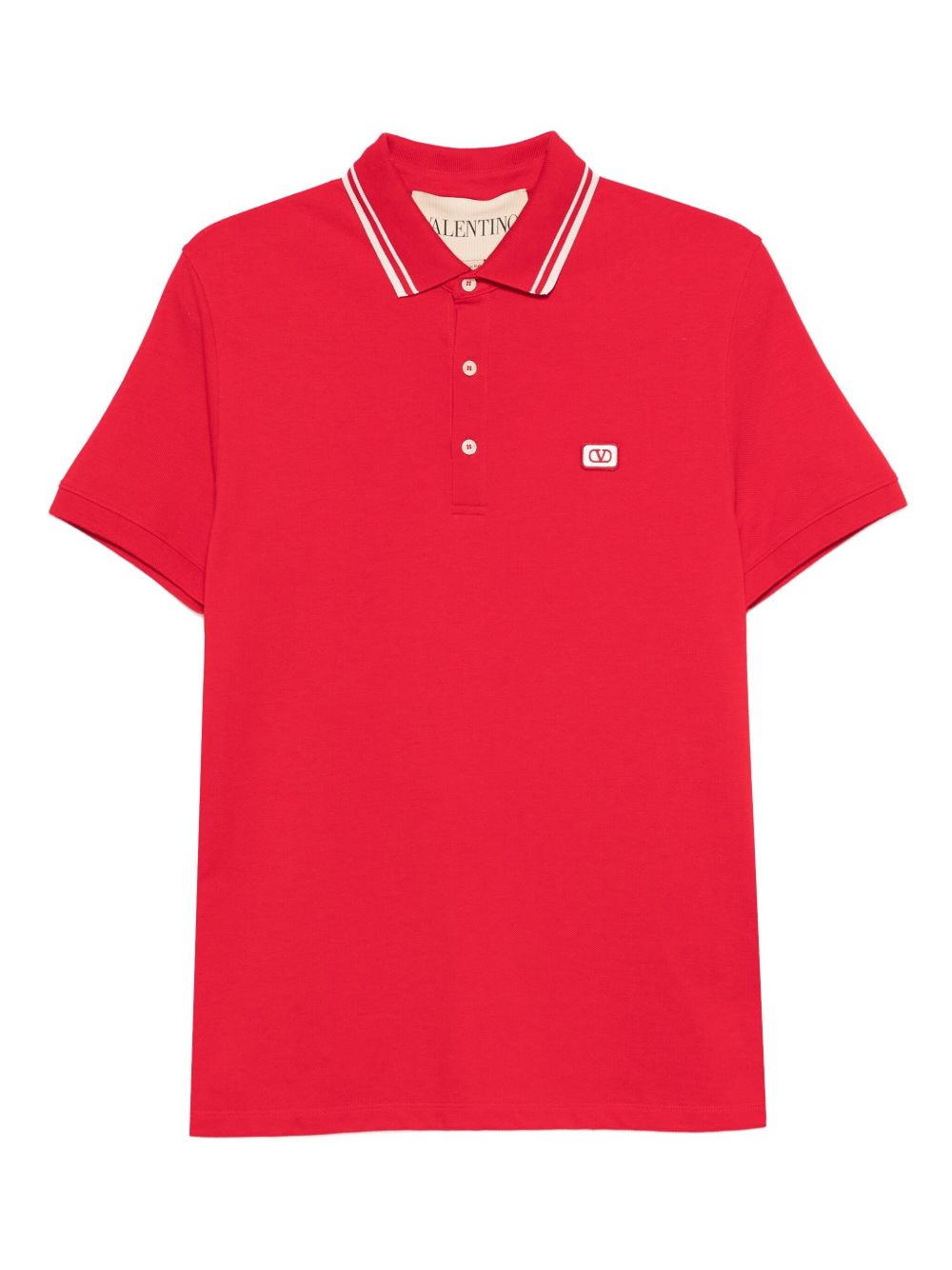 Valentino Striped-collar polo shirt Valentino