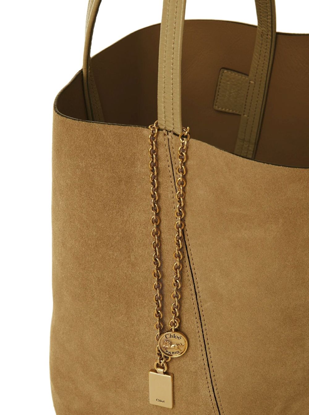 Chloé Spin Tote Bag in Suede Chloé