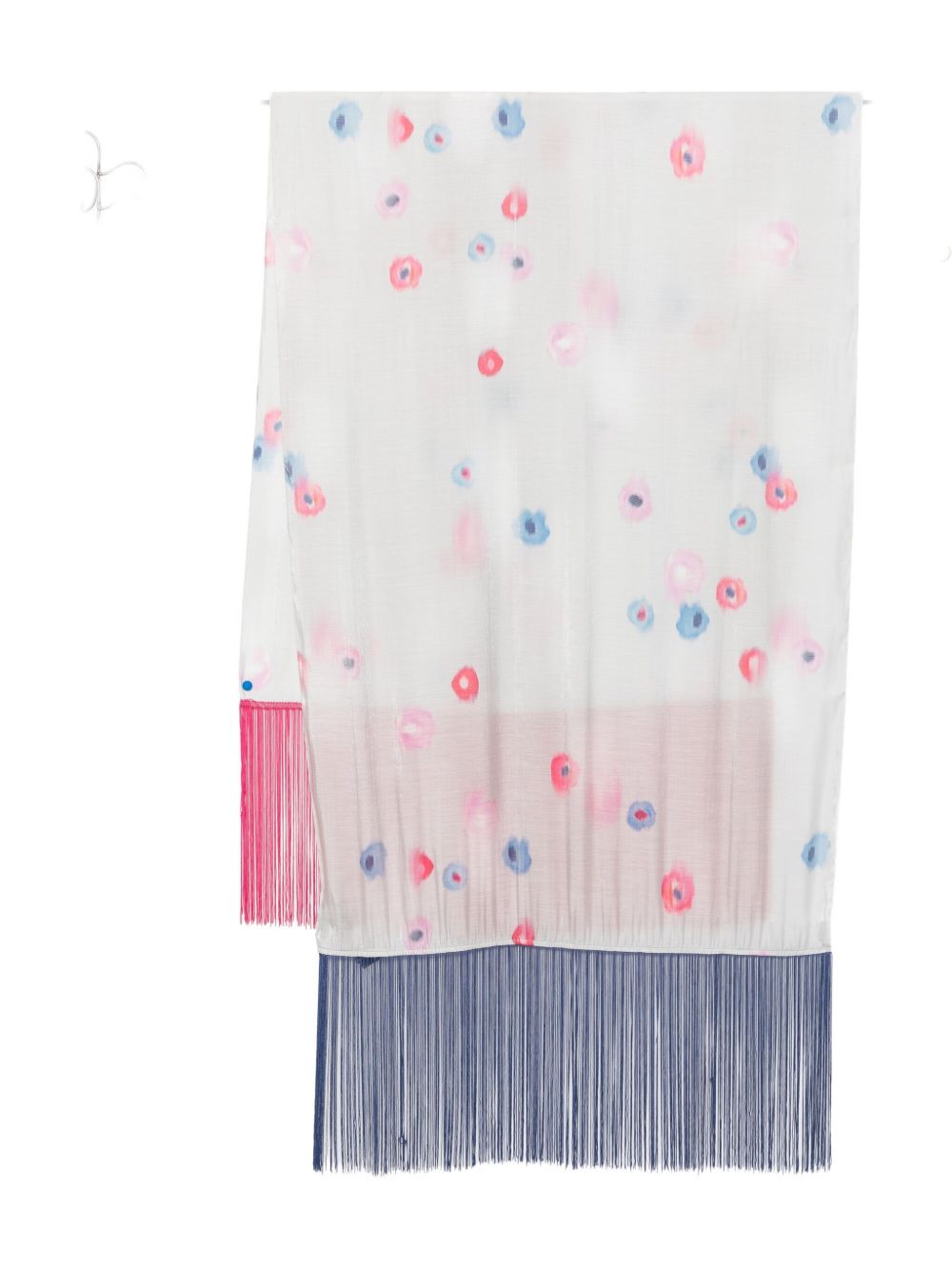 Emporio Armani floral print fringed scarf Emporio Armani