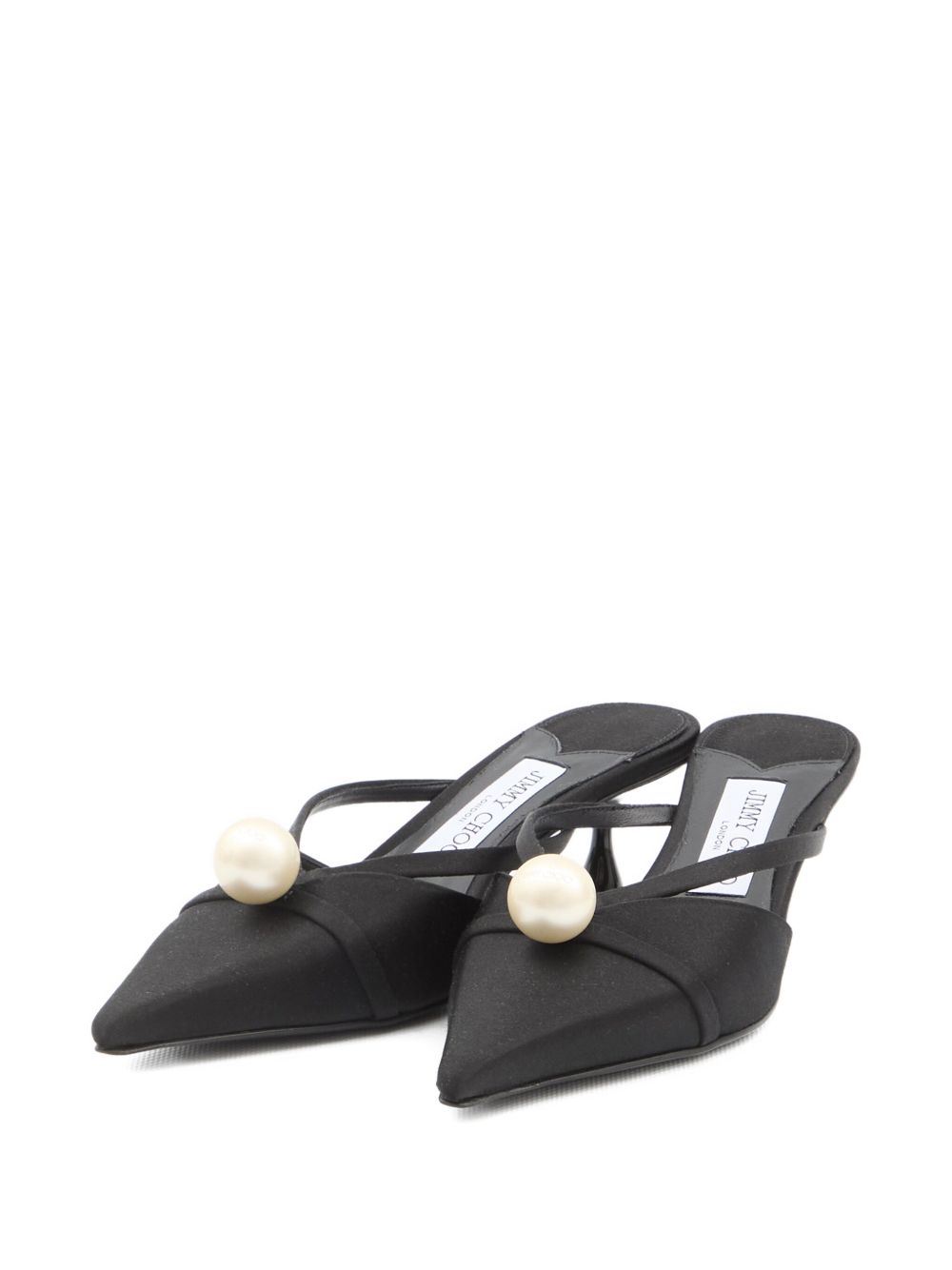 Jimmy Choo 50mm Sana pearl-embellished mules Jimmy Choo