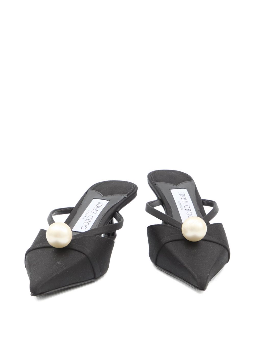 Jimmy Choo 50mm Sana pearl-embellished mules Jimmy Choo