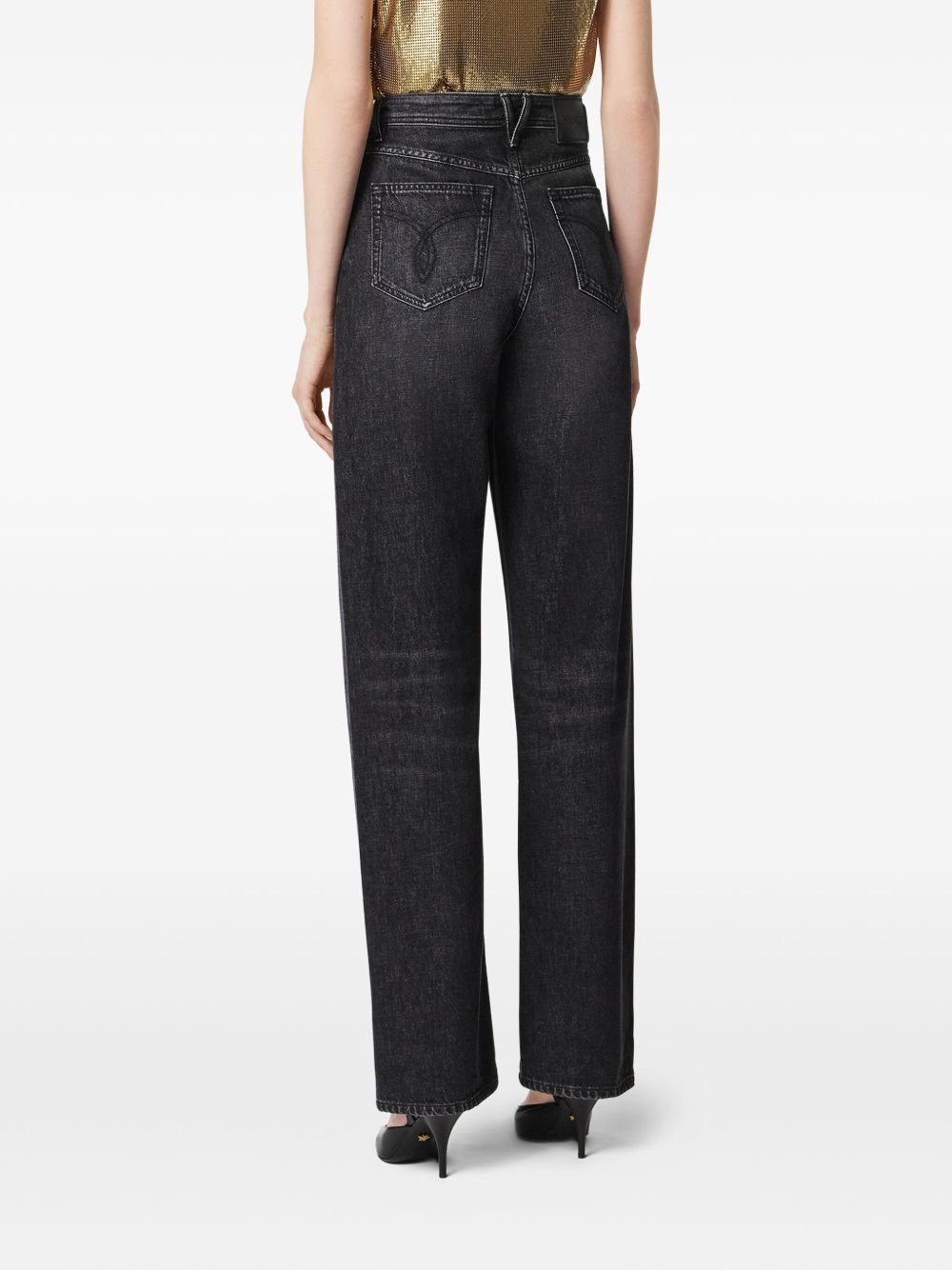 Versace Metal Mesh Regular-Fit Jeans Versace