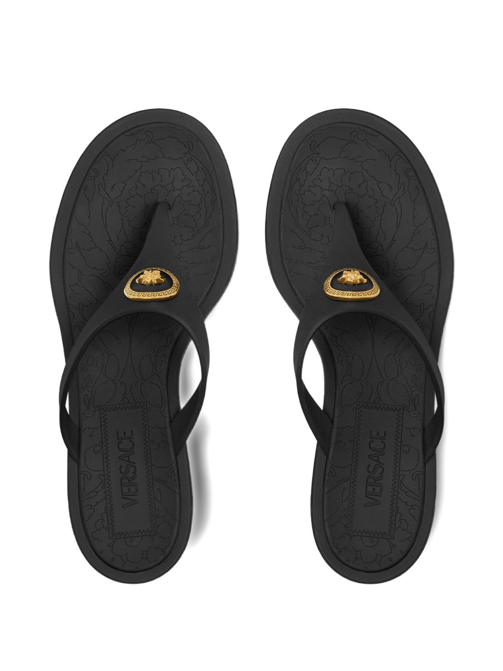 Versace Alia 55mm rubber flip-flop sandals Versace