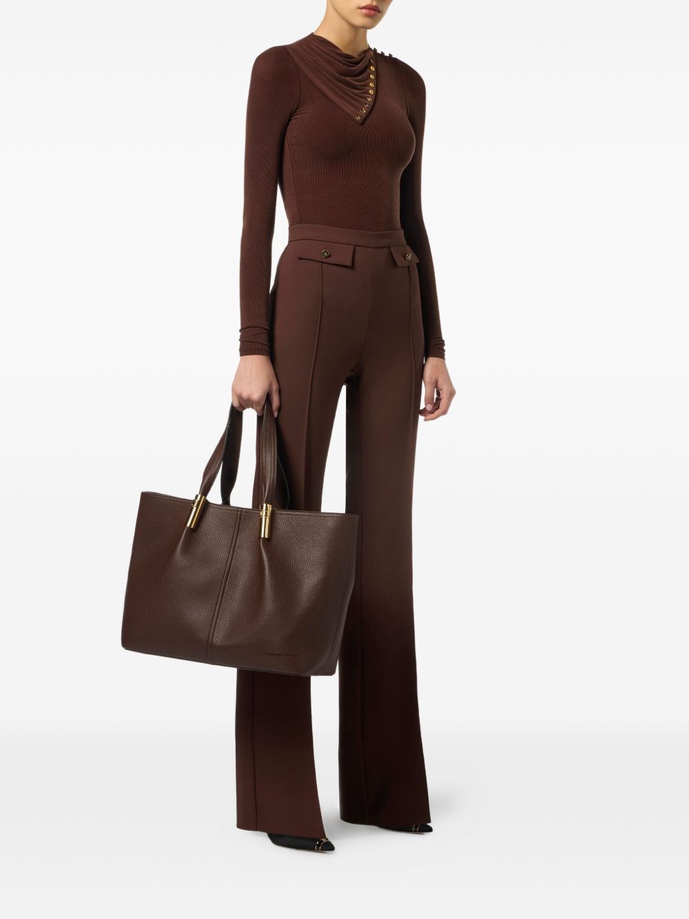 Elisabetta Franchi Trousers Brown Elisabetta Franchi