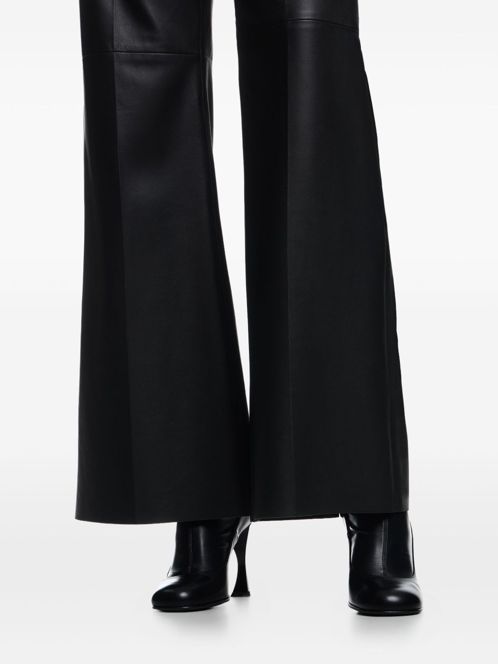 Emporio Armani Palazzo trousers in lambskin glovery Emporio Armani