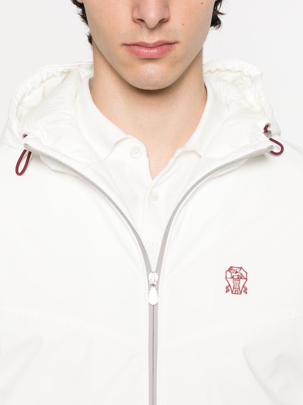 Brunello Cucinelli Coats White Brunello Cucinelli