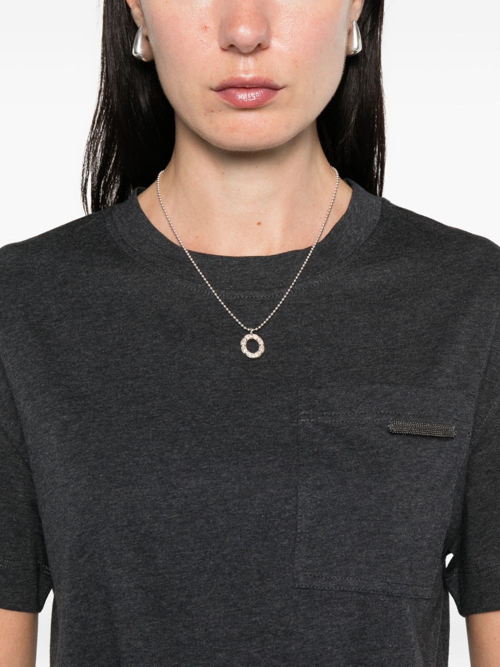 Brunello Cucinelli T-shirts and Polos Grey Brunello Cucinelli