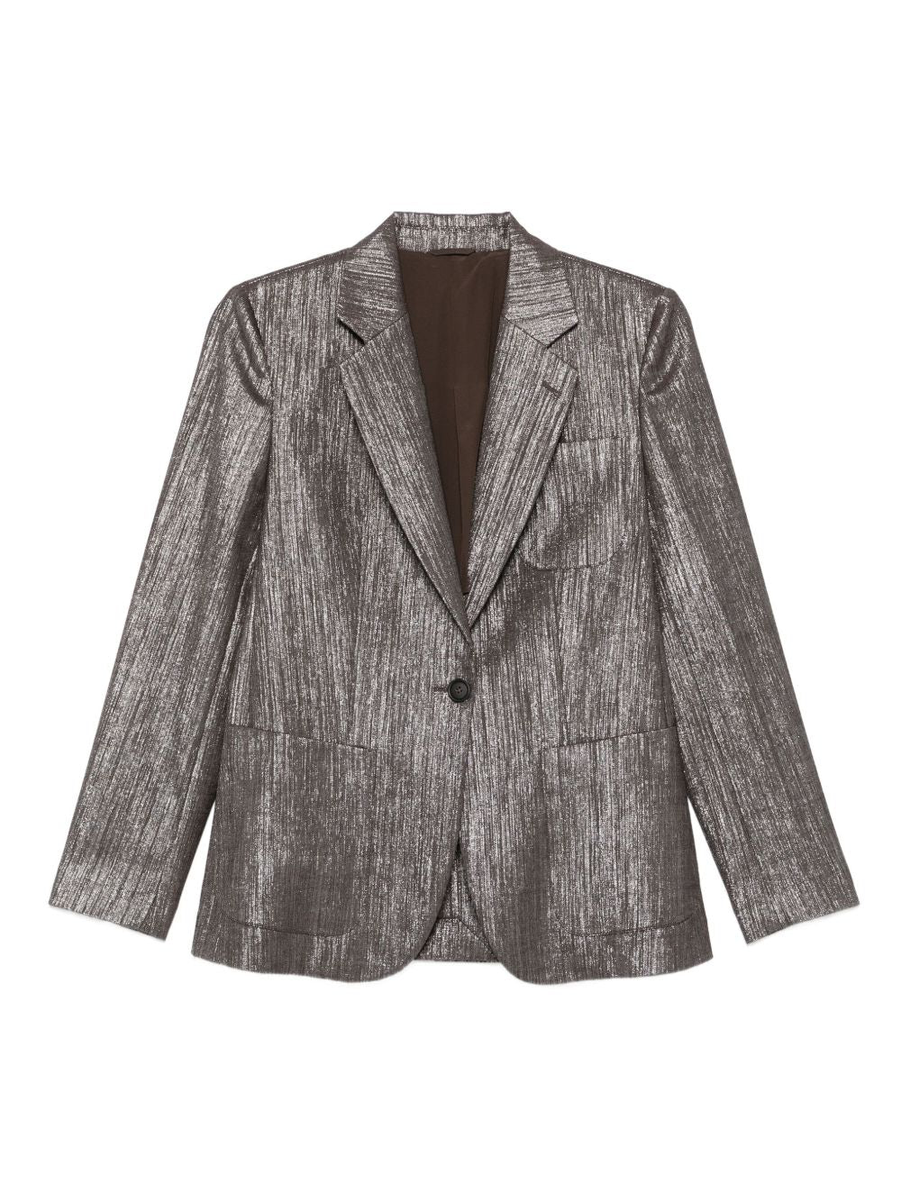 Brunello Cucinelli Metallic single-breasted blazer Brunello Cucinelli