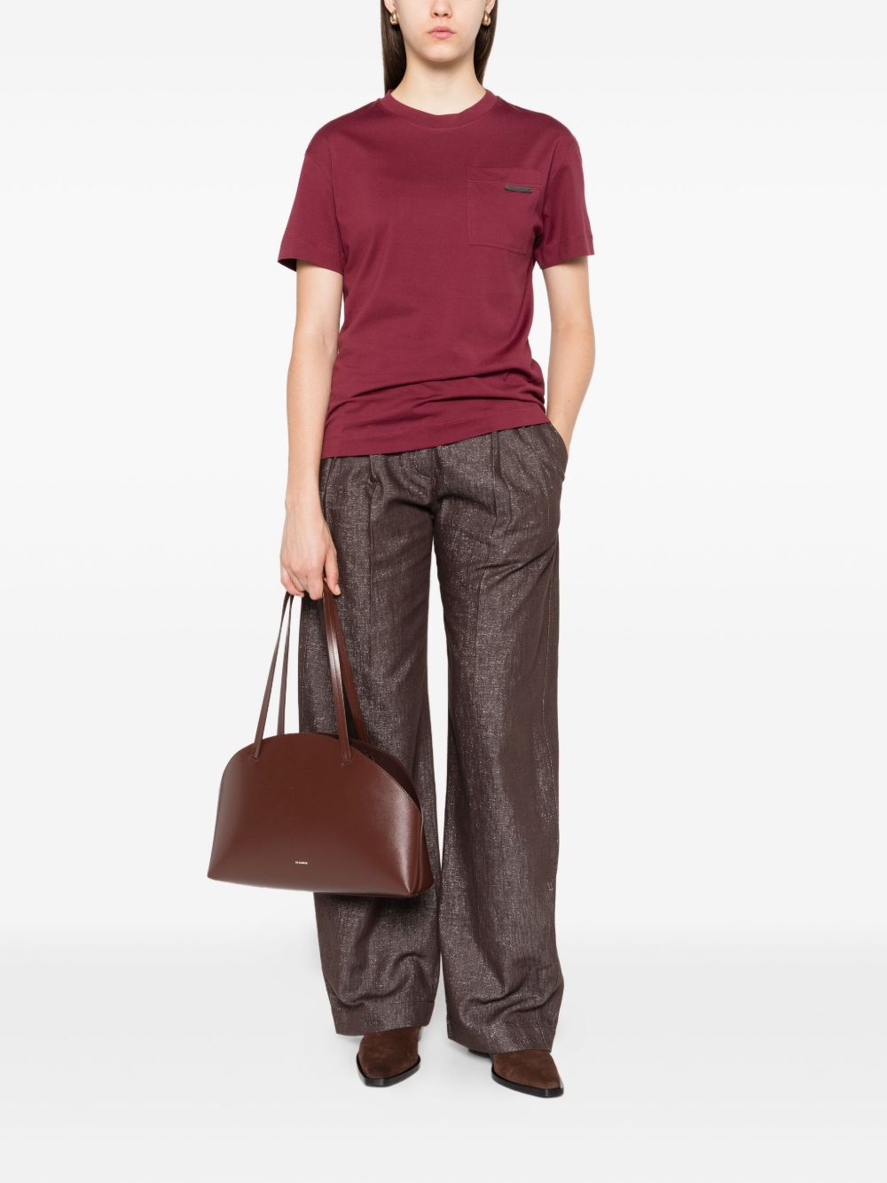 Brunello Cucinelli T-shirts and Polos Red Brunello Cucinelli