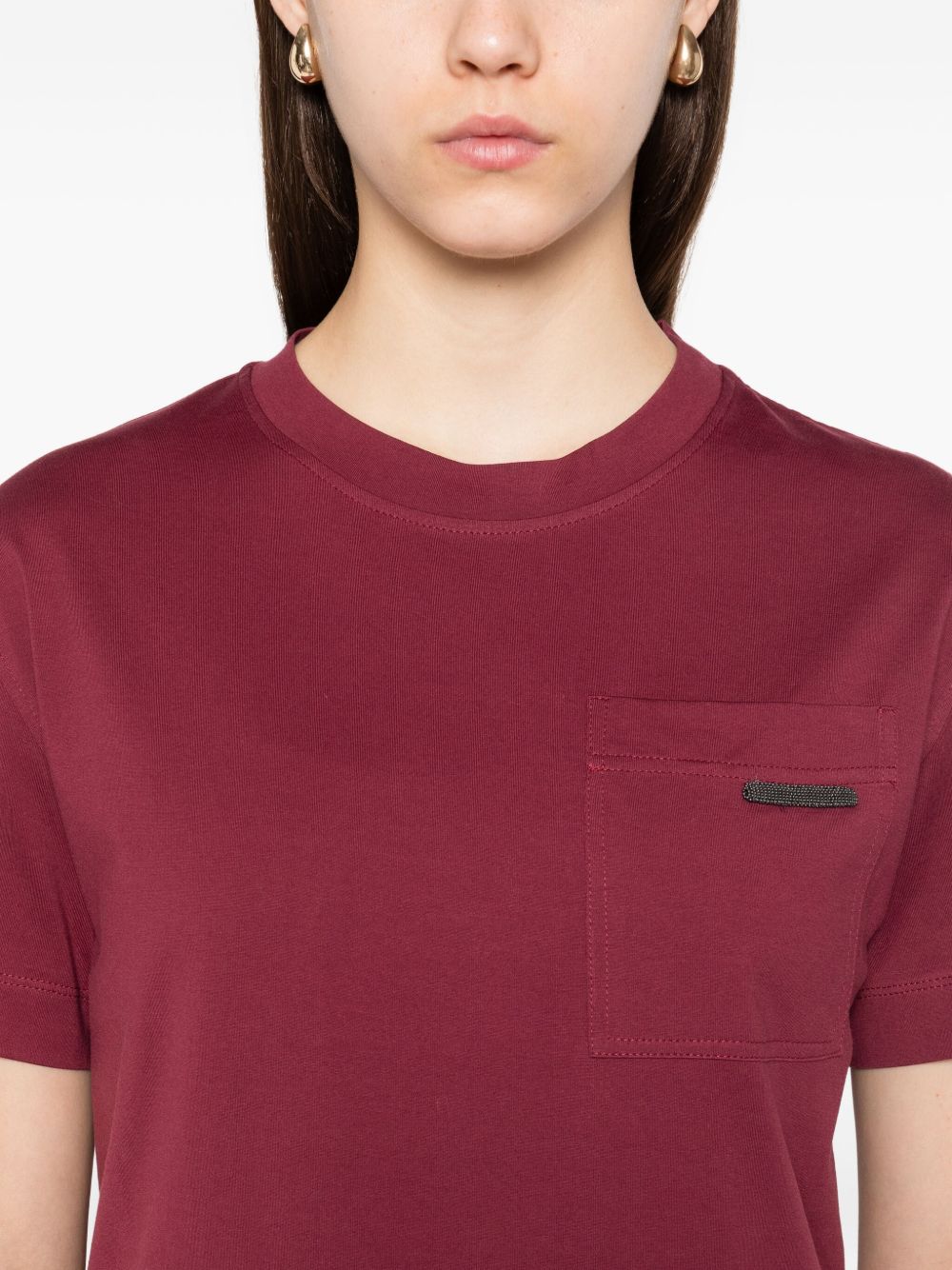 Brunello Cucinelli T-shirts and Polos Red Brunello Cucinelli