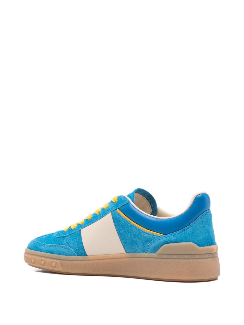Valentino Garavani Low Top Upvillage Sneaker In Split And Nylon Valentino Garavani