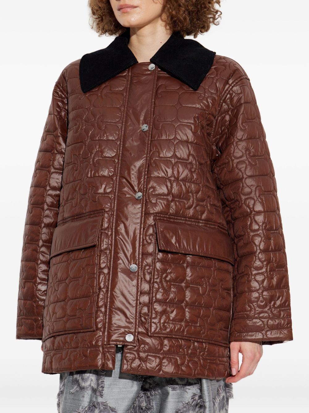 GANNI Jackets Brown Ganni