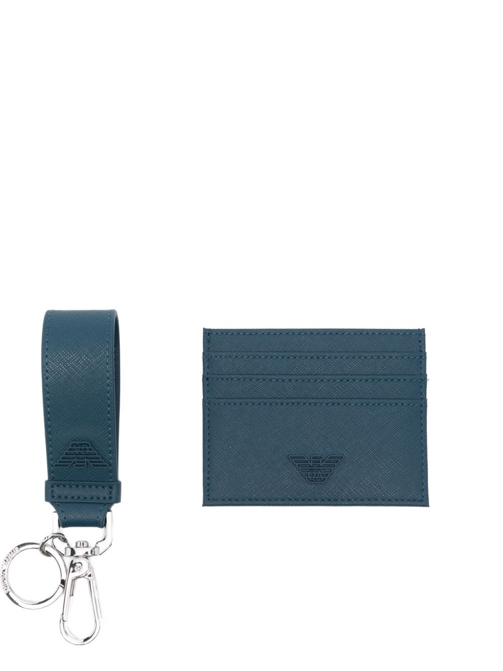 Emporio Armani card holder in ASV regenerated saffiano leather Emporio Armani