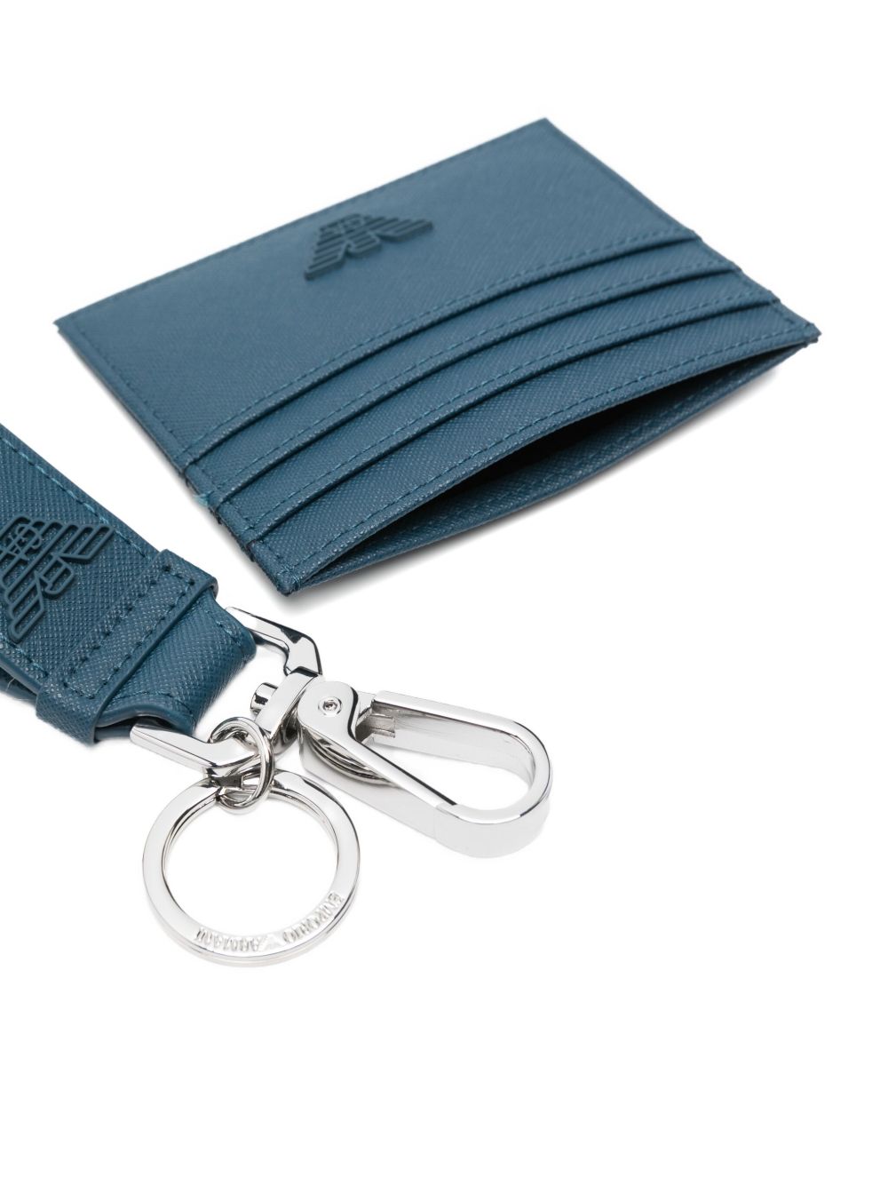 Emporio Armani card holder in ASV regenerated saffiano leather Emporio Armani