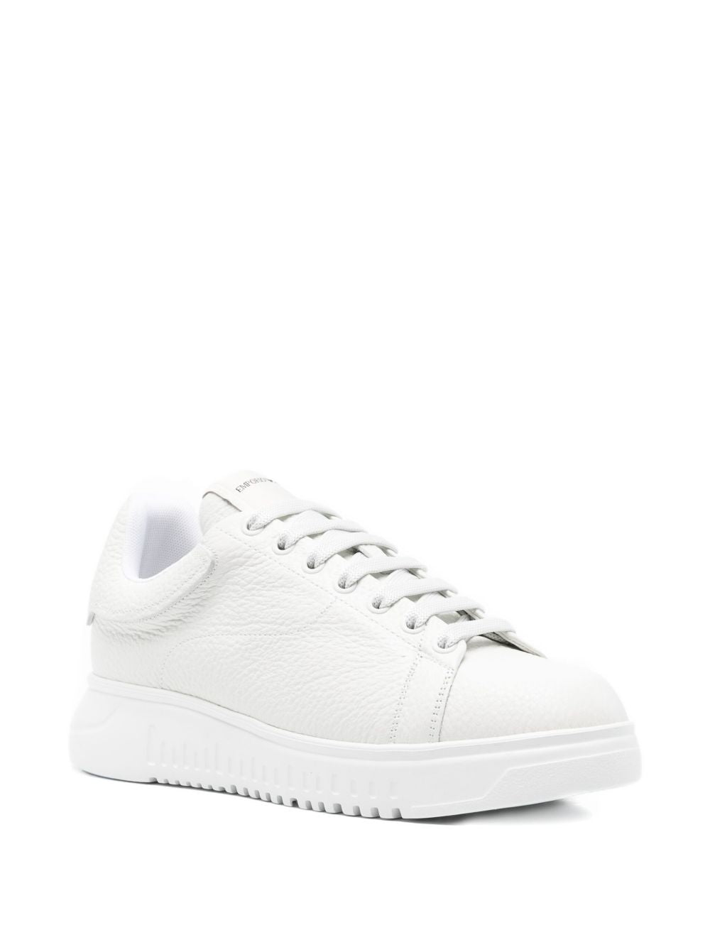 EMPORIO ARMANI EXCLUSIVE Padded-tongue leather sneakers EMPORIO ARMANI EXCLUSIVE