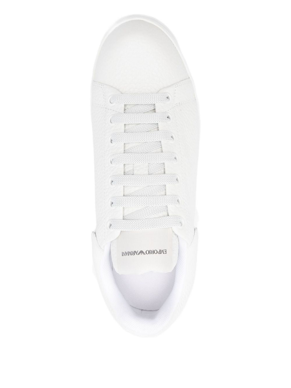 EMPORIO ARMANI EXCLUSIVE Padded-tongue leather sneakers EMPORIO ARMANI EXCLUSIVE