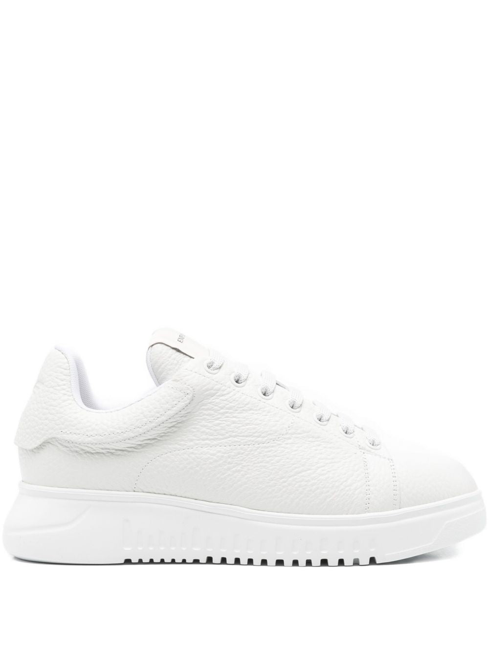 EMPORIO ARMANI EXCLUSIVE Padded-tongue leather sneakers EMPORIO ARMANI EXCLUSIVE