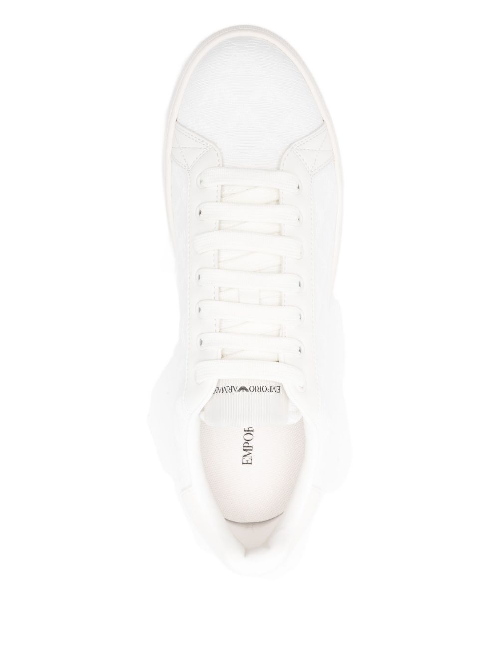 EMPORIO ARMANI EXCLUSIVE All-over eagle jacquard nylon sneakers EMPORIO ARMANI EXCLUSIVE