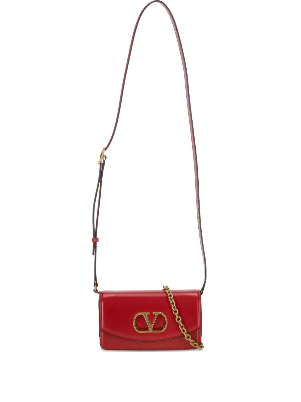 Valentino Garavani Vain Small Shoulder Bag in Shiny Calfskin Valentino Garavani