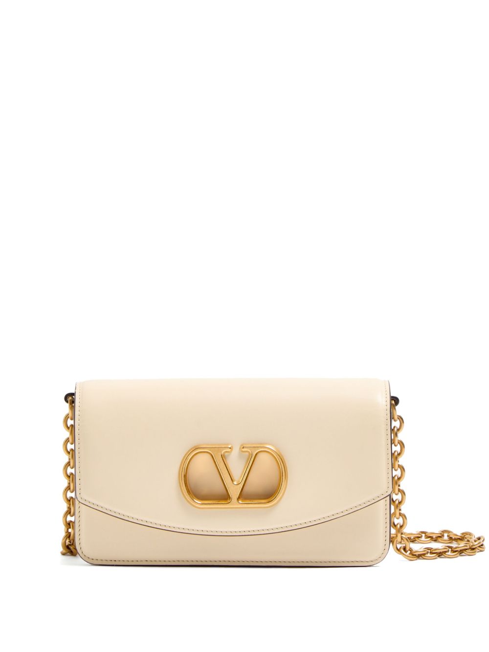 Valentino Garavani Vain Clutch in Shiny Calfskin Valentino Garavani