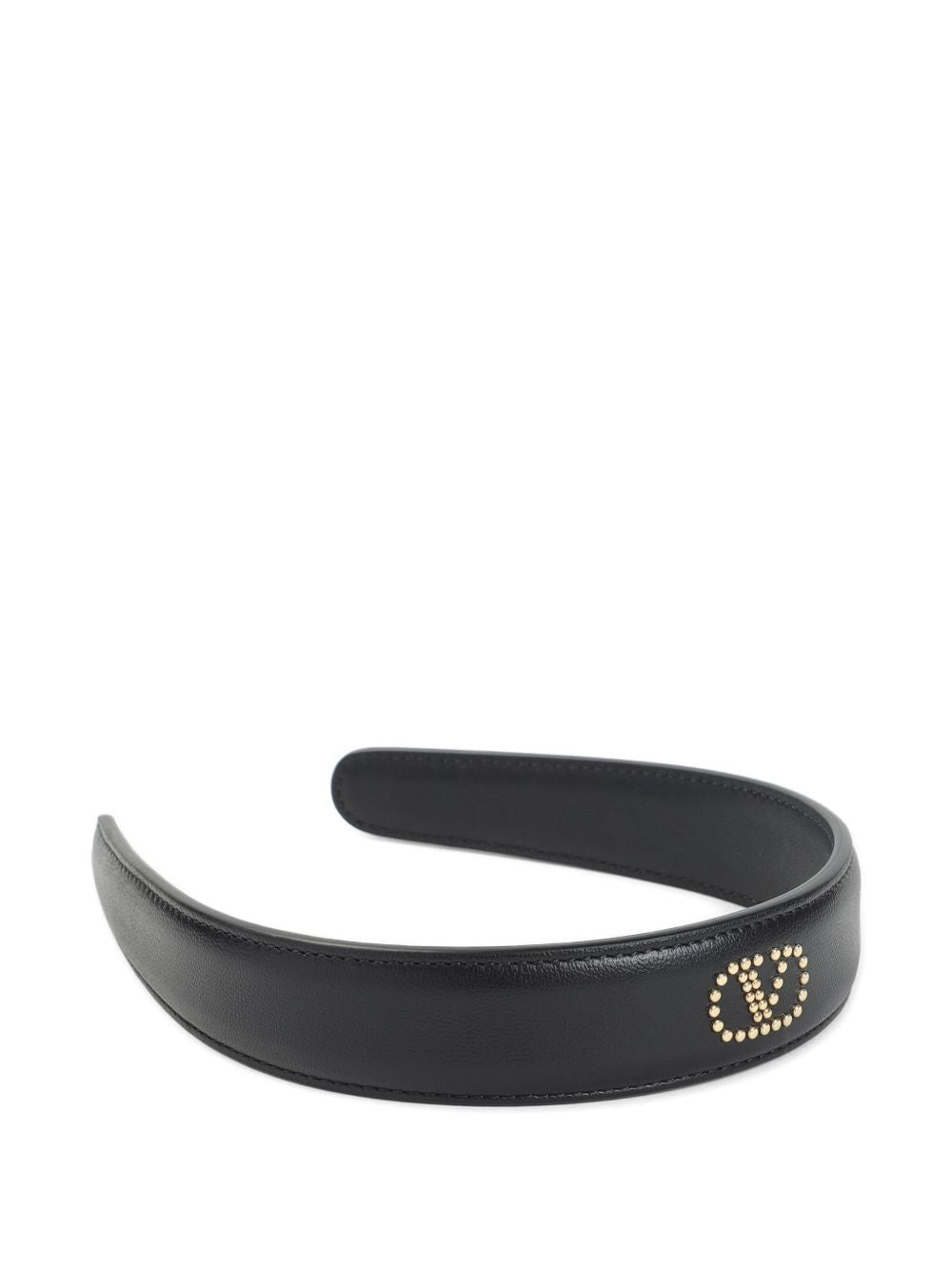 Valentino Garavani stud-embellished Leather Headband Valentino Garavani
