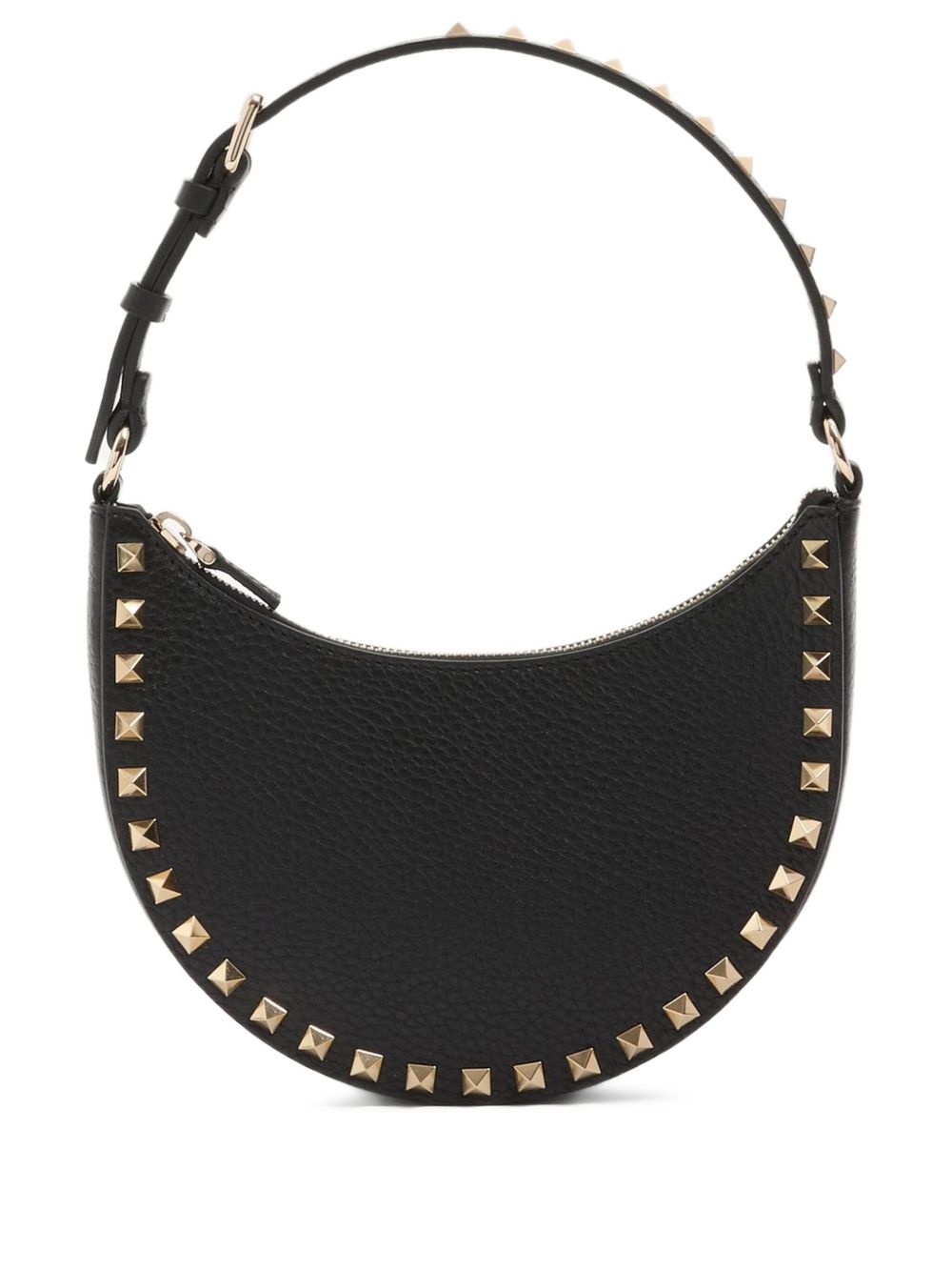 Valentino Garavani Mini Rockstud Hobo Bag in Grainy Calfskin Valentino Garavani