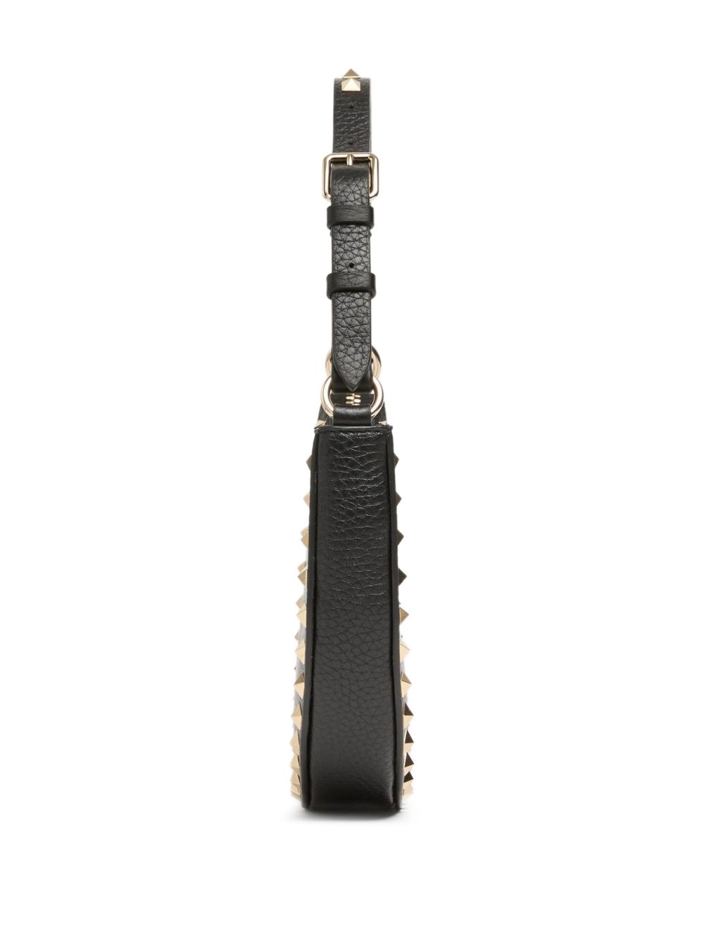 Valentino Garavani Mini Rockstud Hobo Bag in Grainy Calfskin