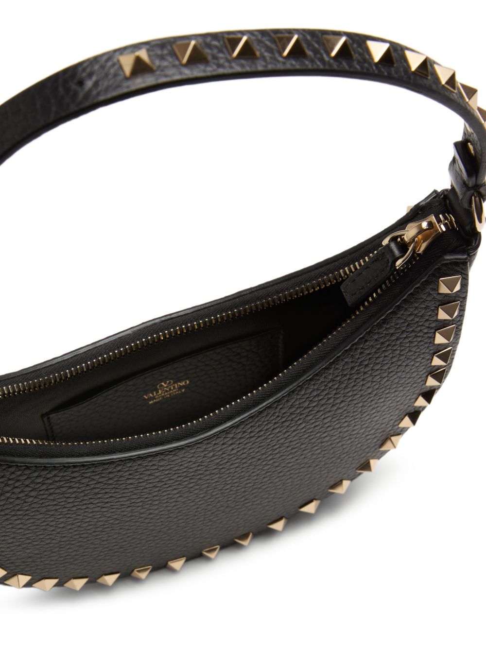 Valentino Garavani Mini Rockstud Hobo Bag in Grainy Calfskin Valentino Garavani
