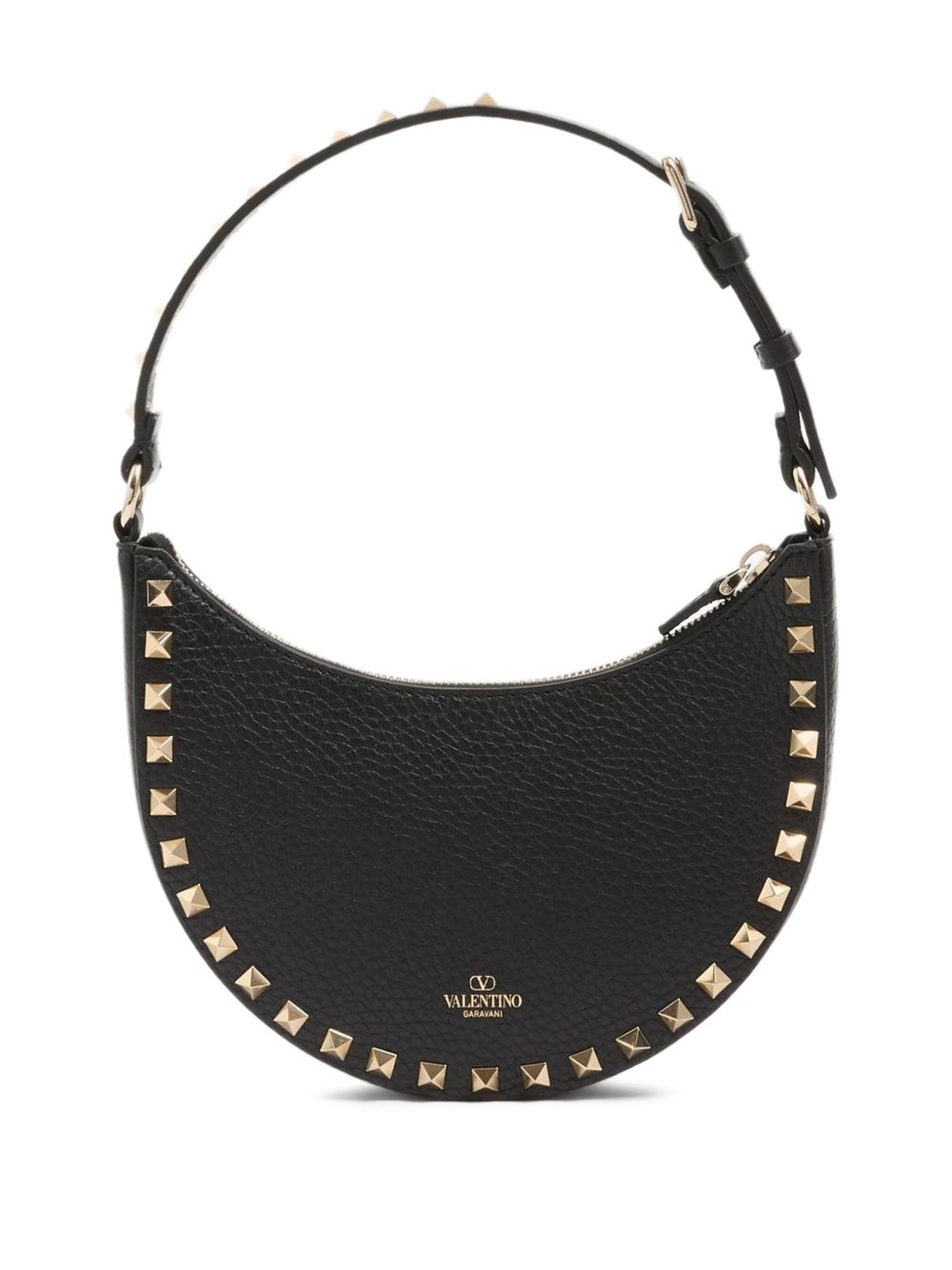 Valentino Garavani Mini Rockstud Hobo Bag in Grainy Calfskin Valentino Garavani