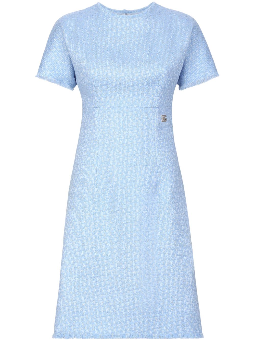 Dolce & Gabbana Rachel tweed midi dress with DG logo Dolce & Gabbana