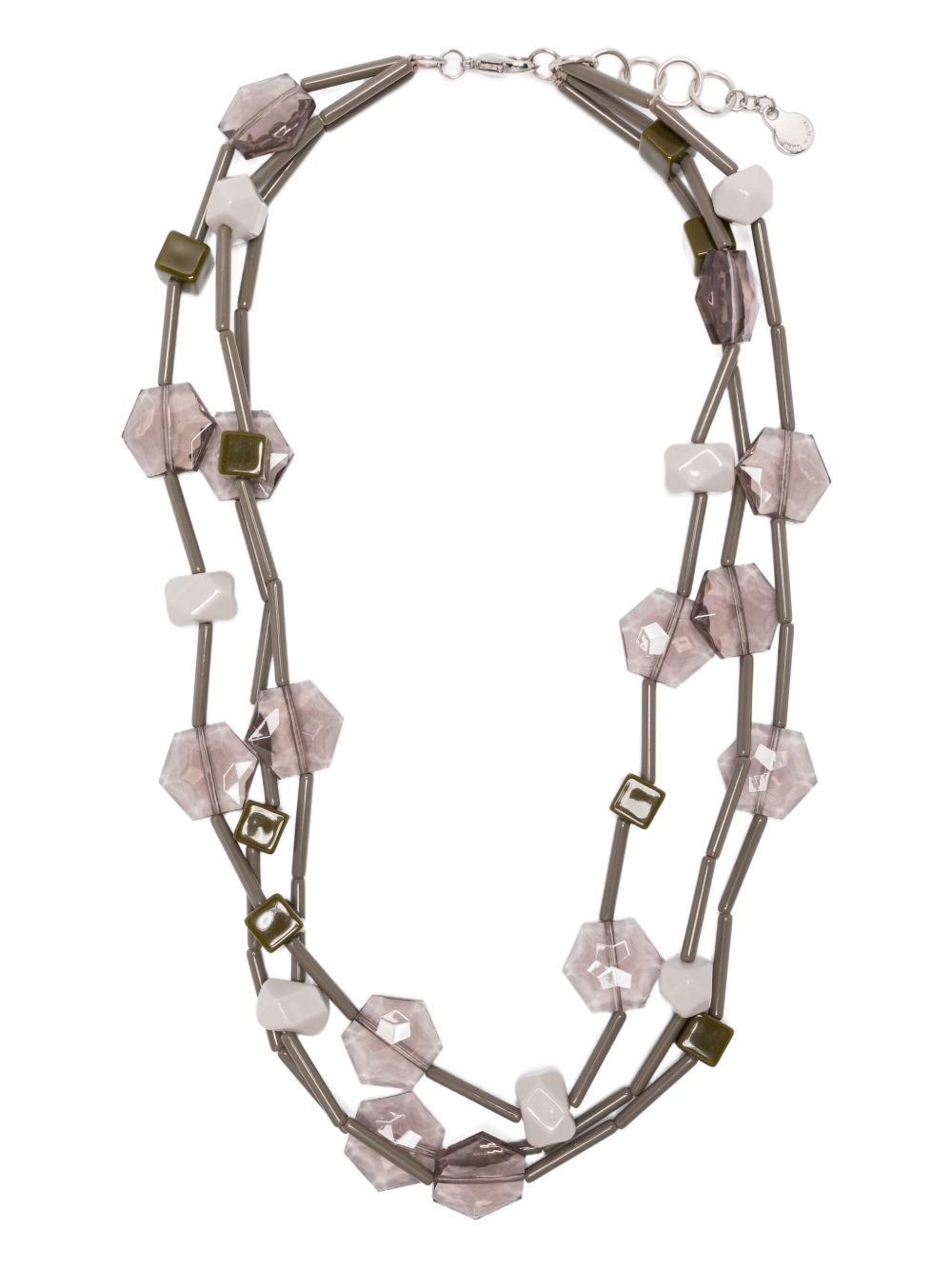 EMPORIO ARMANI EXCLUSIVE Multi-strand necklace with geometric elements EMPORIO ARMANI EXCLUSIVE