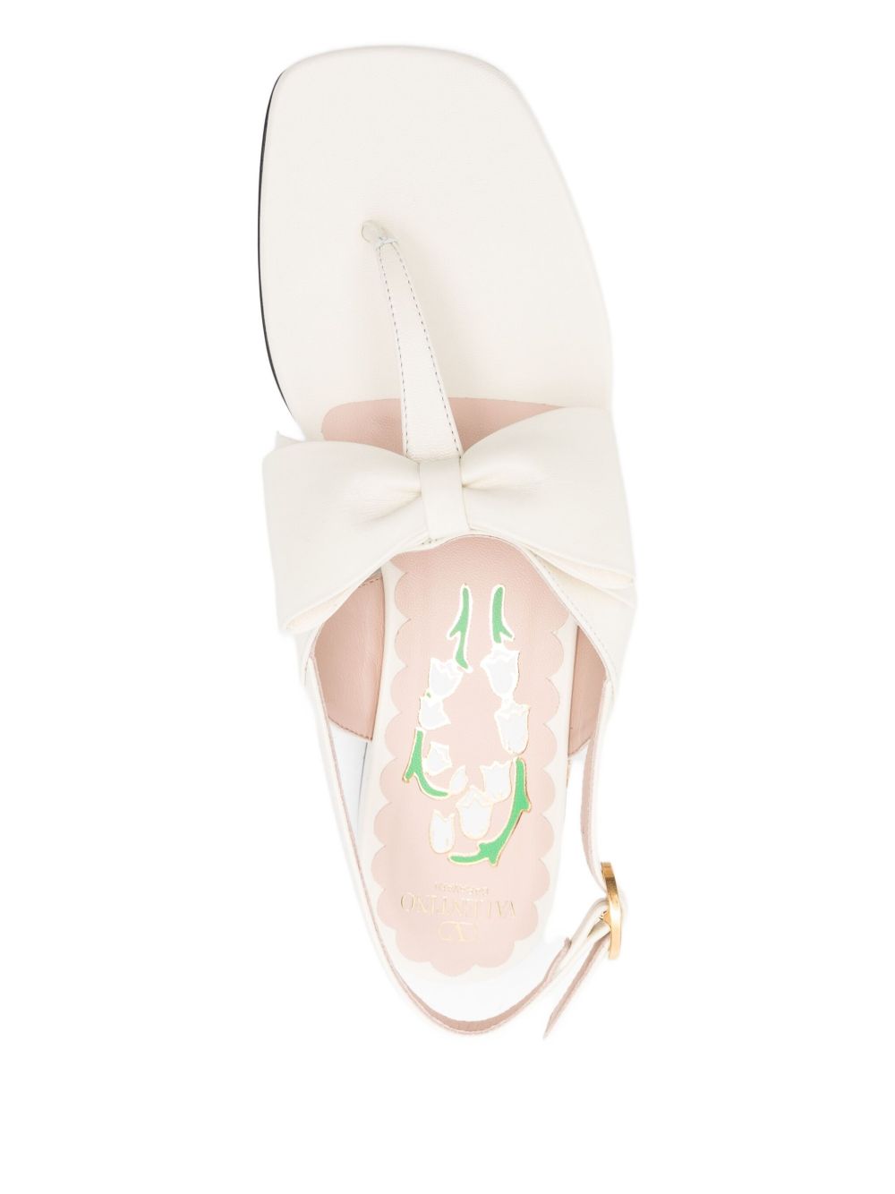 Valentino Garavani Bow-embellished slingback sandals Valentino Garavani