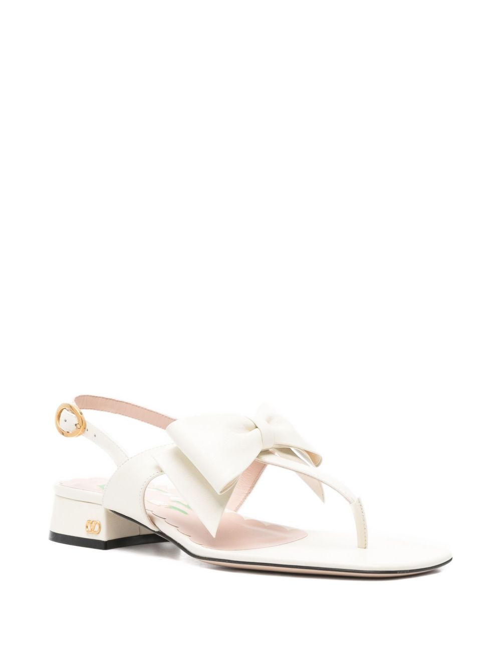 Valentino Garavani Bow-embellished slingback sandals Valentino Garavani