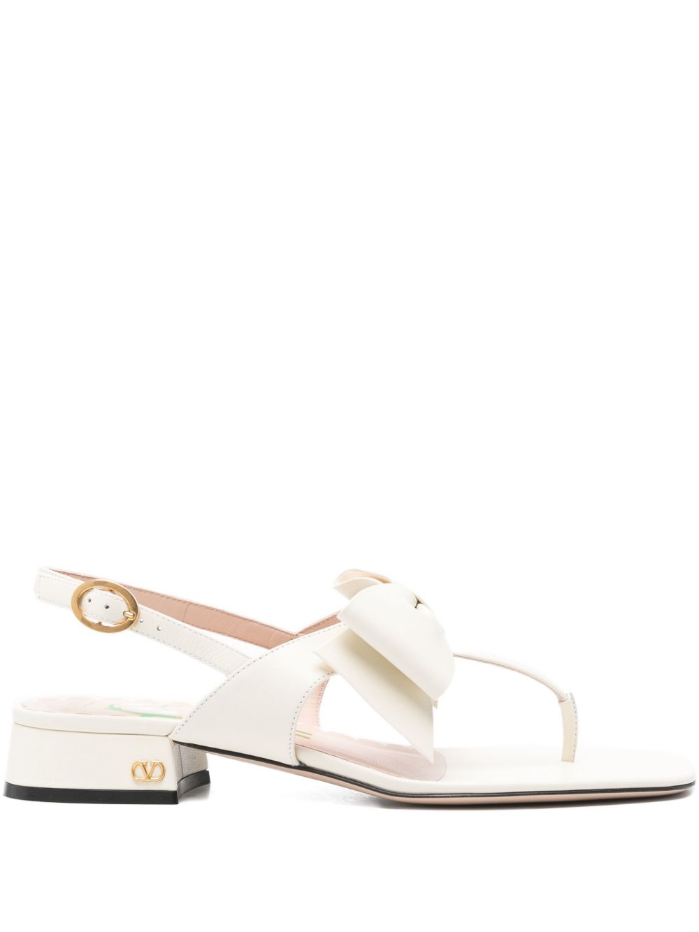 Valentino Garavani Bow-embellished slingback sandals Valentino Garavani
