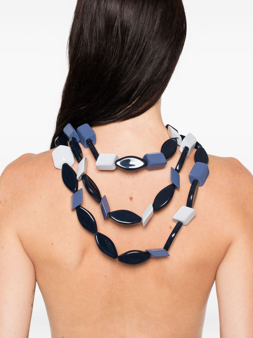 EMPORIO ARMANI EXCLUSIVE Multi-strand necklace with multi-shaped stones EMPORIO ARMANI EXCLUSIVE