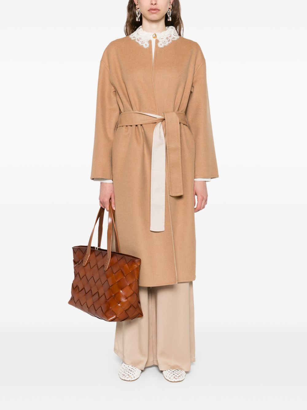 Fabiana Filippi Coats Beige Fabiana Filippi