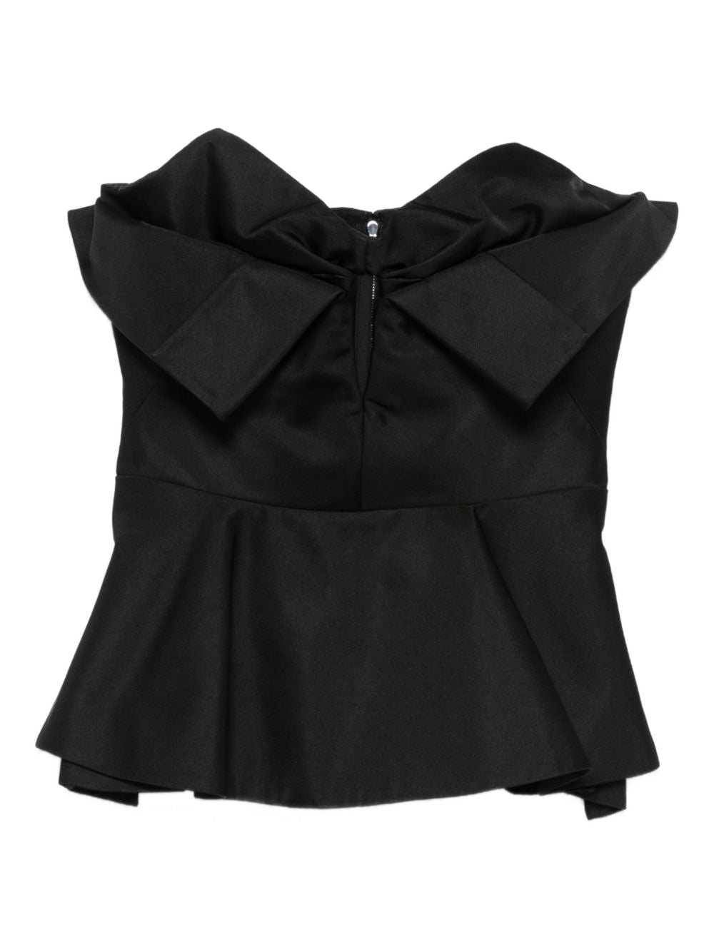 Alexander McQueen Bow-detailed peplum top Alexander Mcqueen
