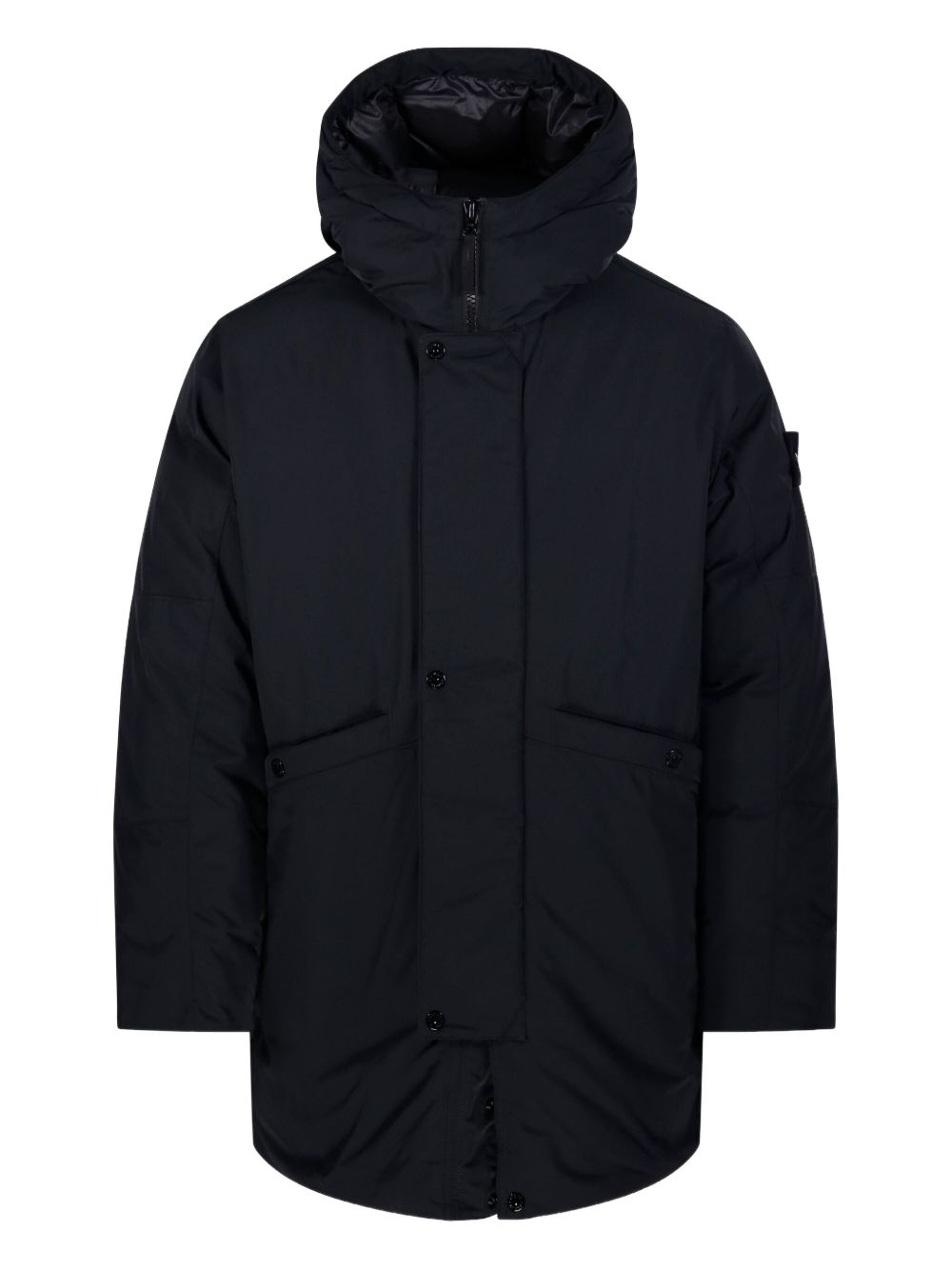 Stone Island Coats Black Stone Island