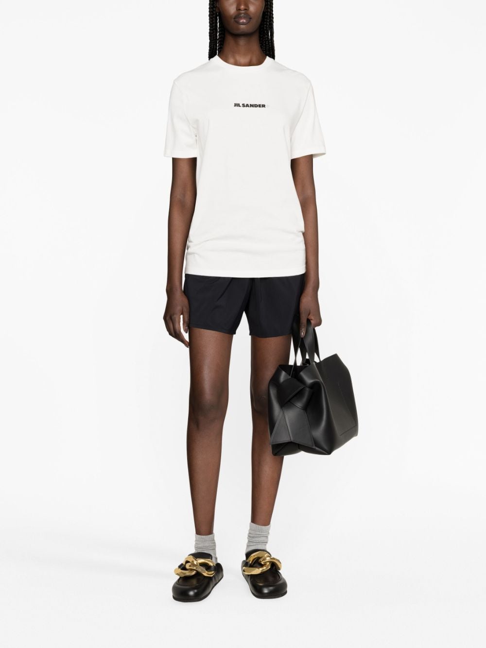 JIL SANDER PLUS T-shirts and Polos White Jil Sander Plus