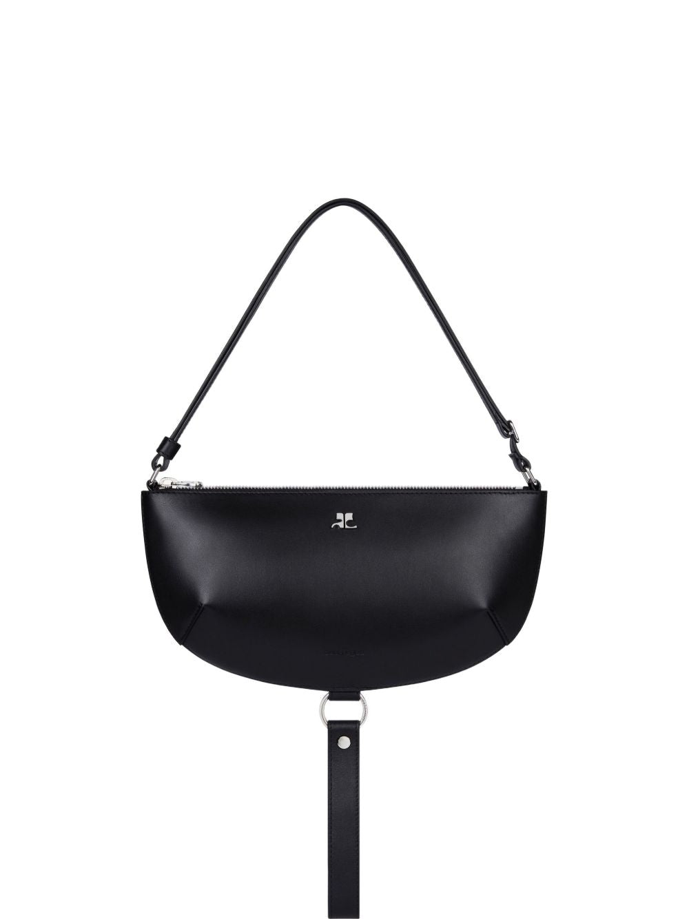 Courreges Pre half-moon leather shoulder bag Courreges Pre