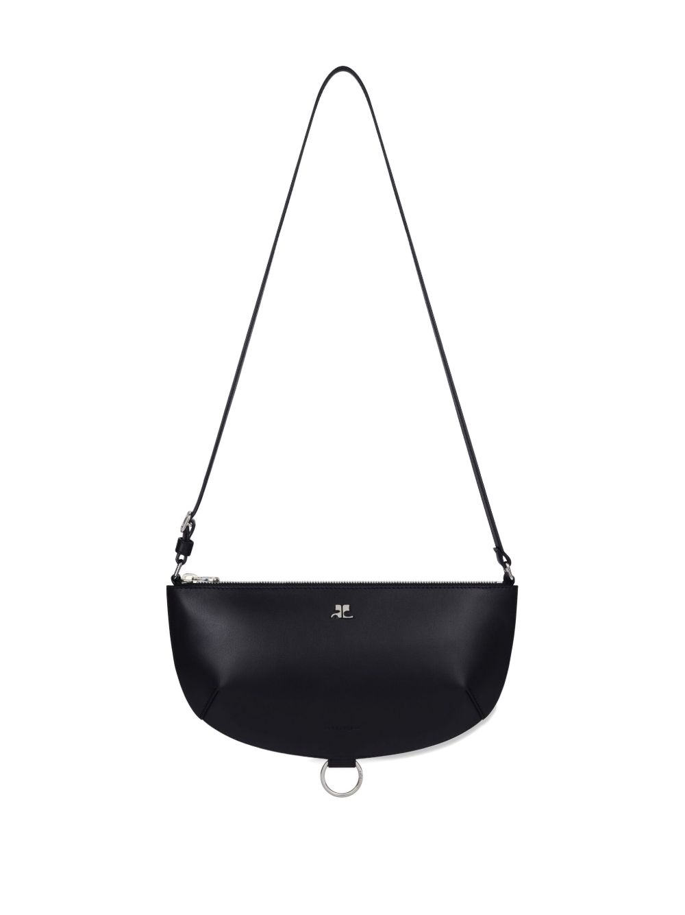 Courreges Pre half-moon leather shoulder bag Courreges Pre