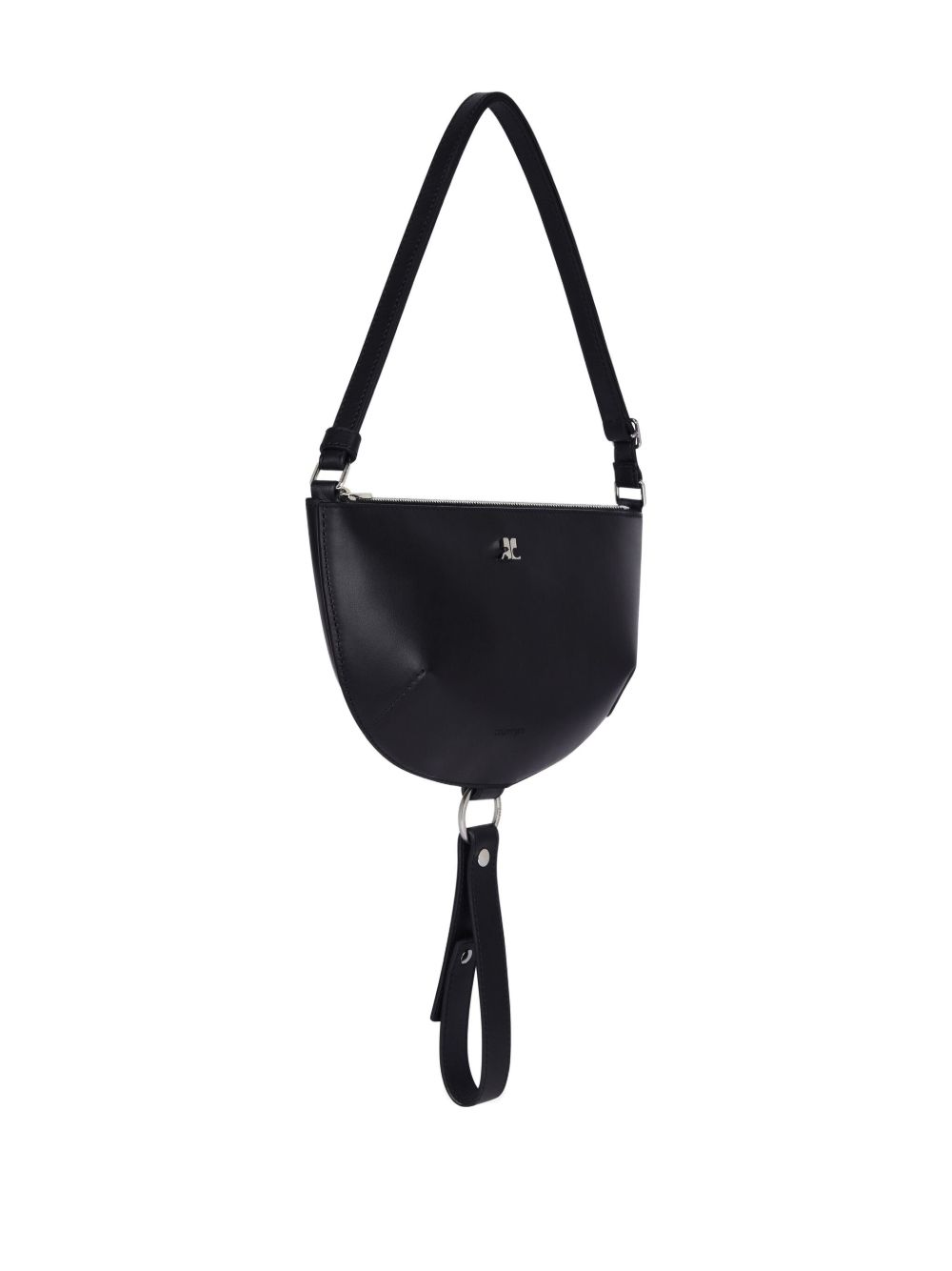 Courreges Pre half-moon leather shoulder bag Courreges Pre