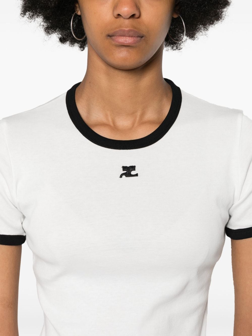COURREGES PRE T-shirts and Polos White Courreges Pre