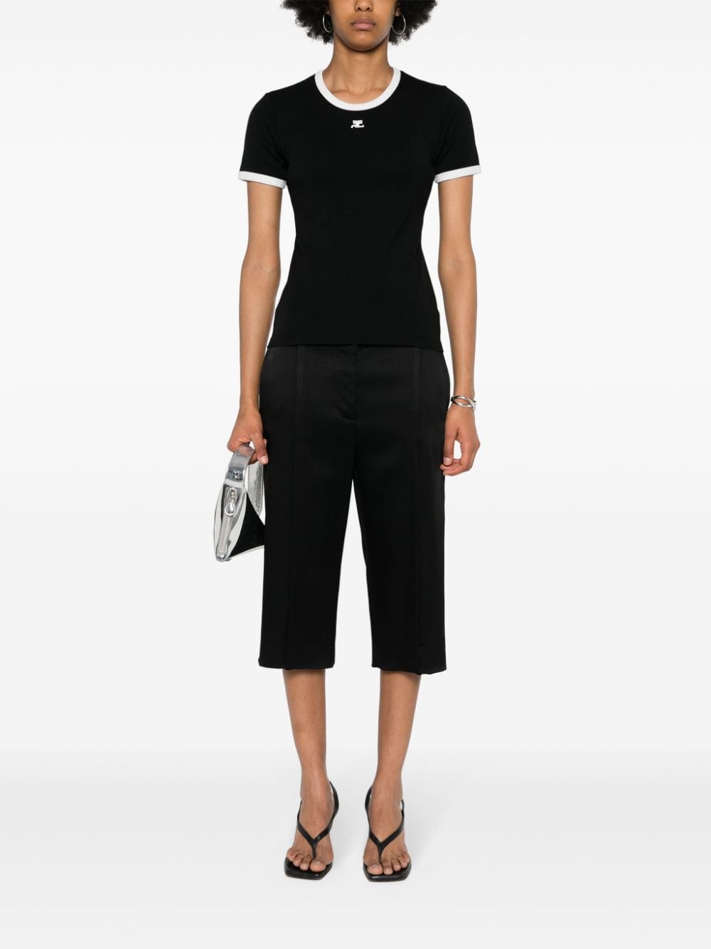COURREGES PRE T-shirts and Polos Black Courreges Pre