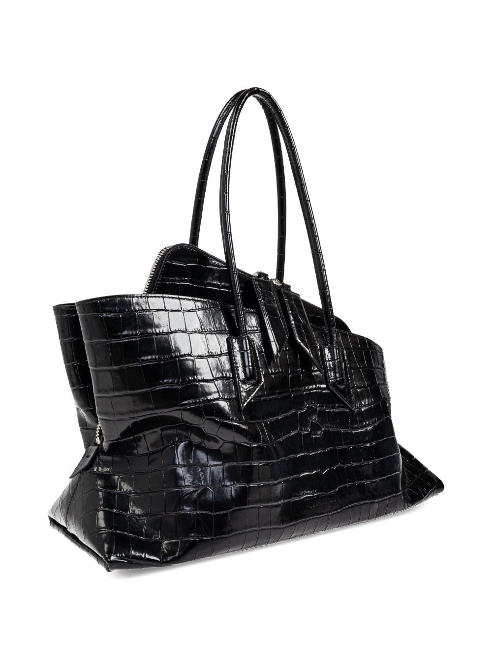 The Attico crocodile-effect tote bag