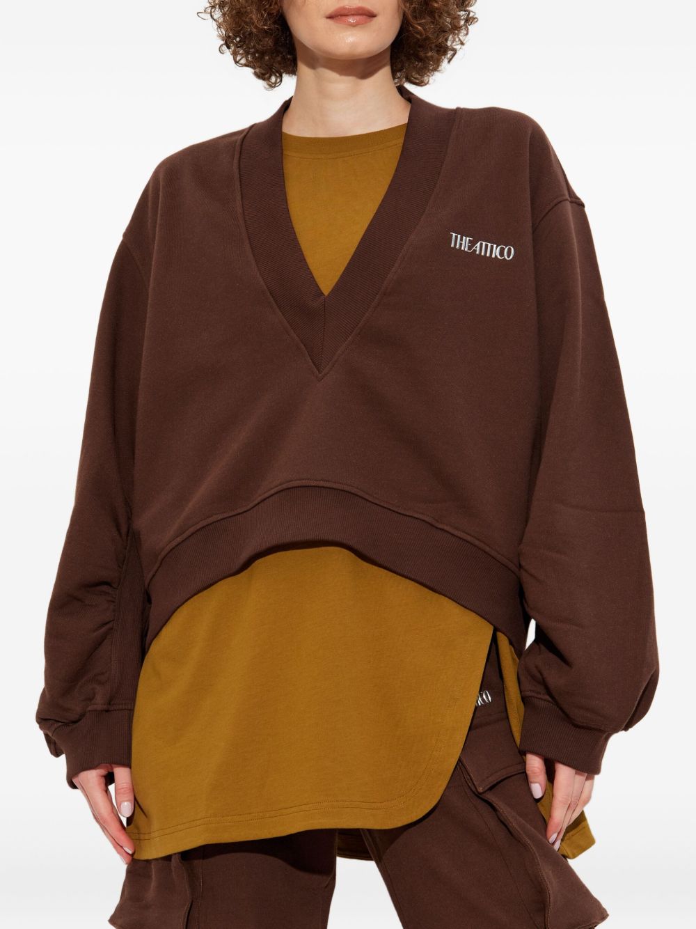 The Attico Sweaters Brown The Attico