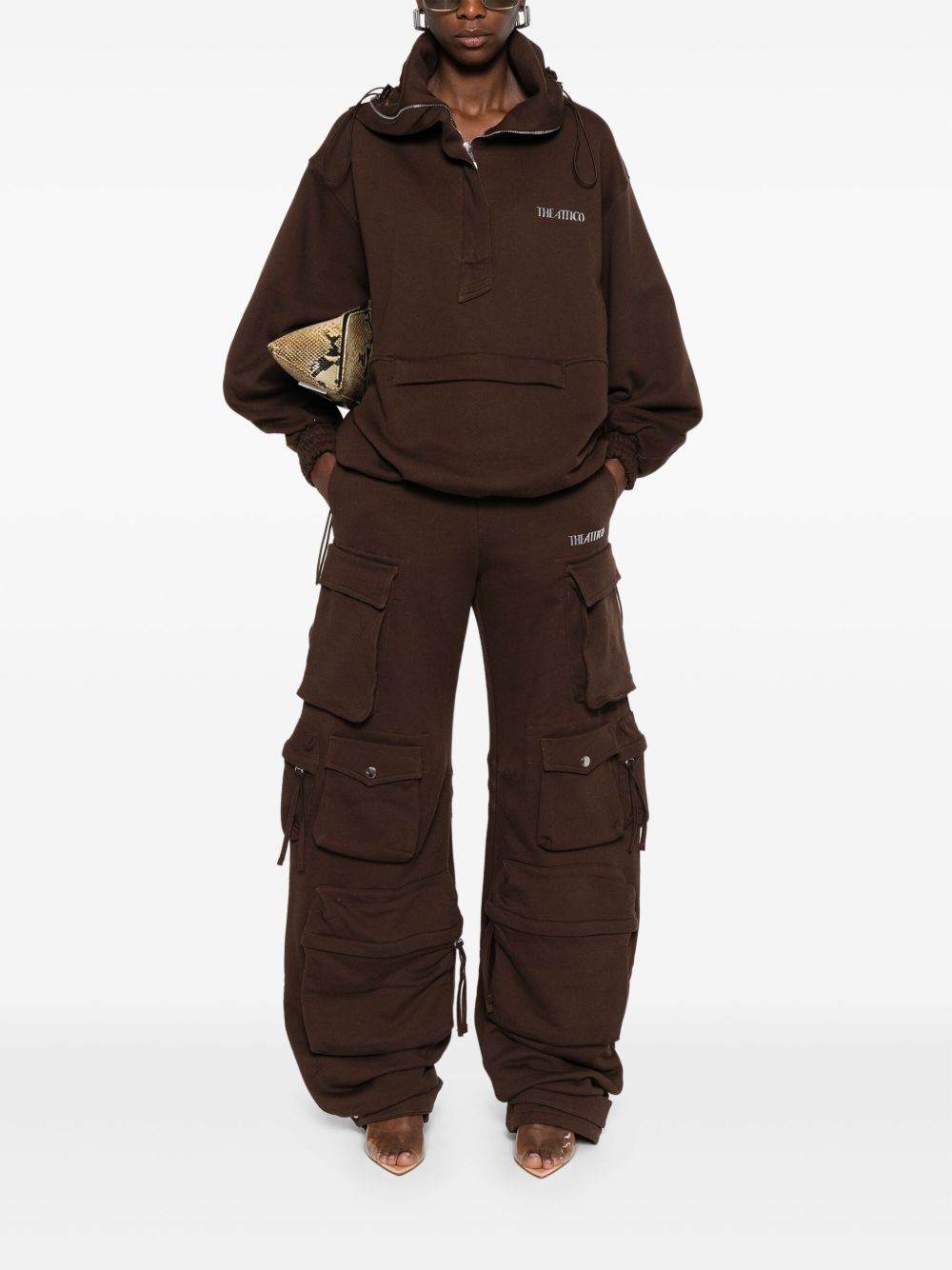 The Attico Trousers Brown The Attico