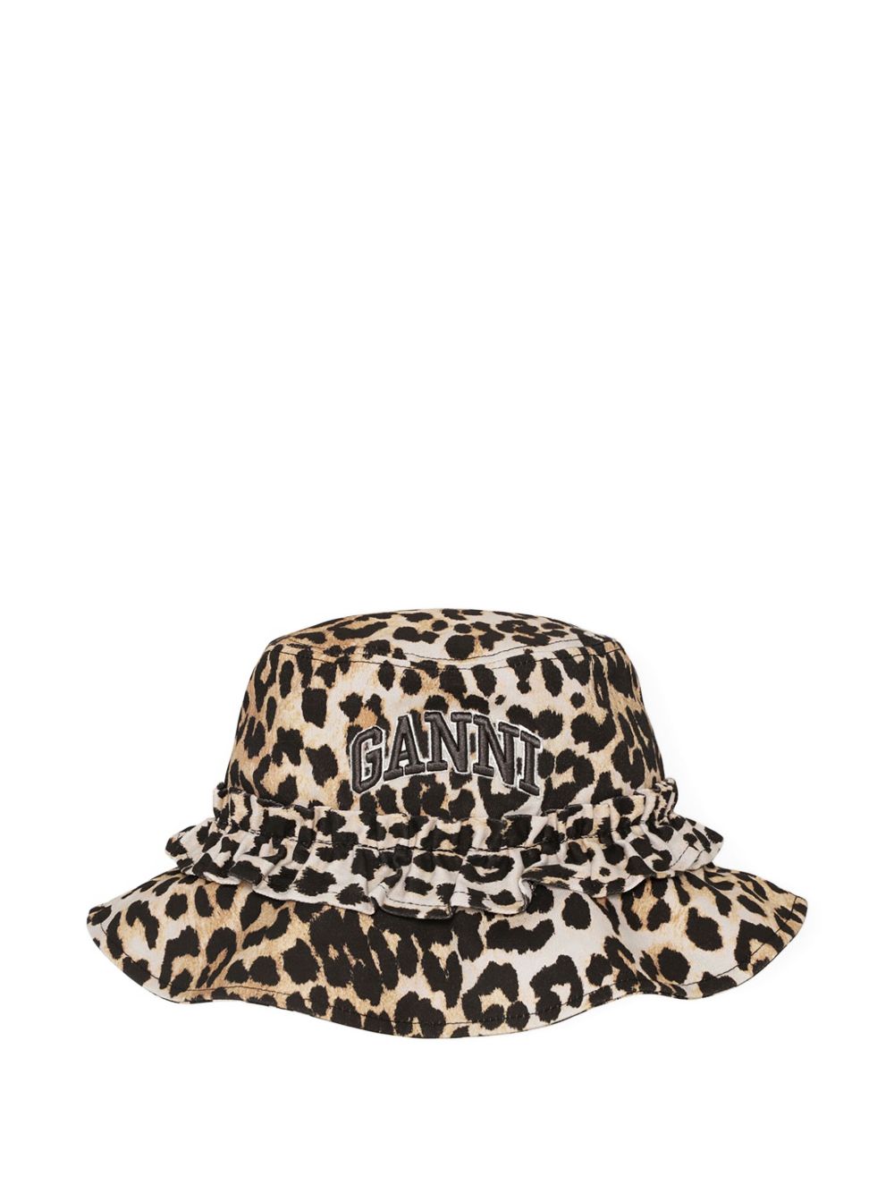 Ganni logo-embroidered Bucket Hat Ganni