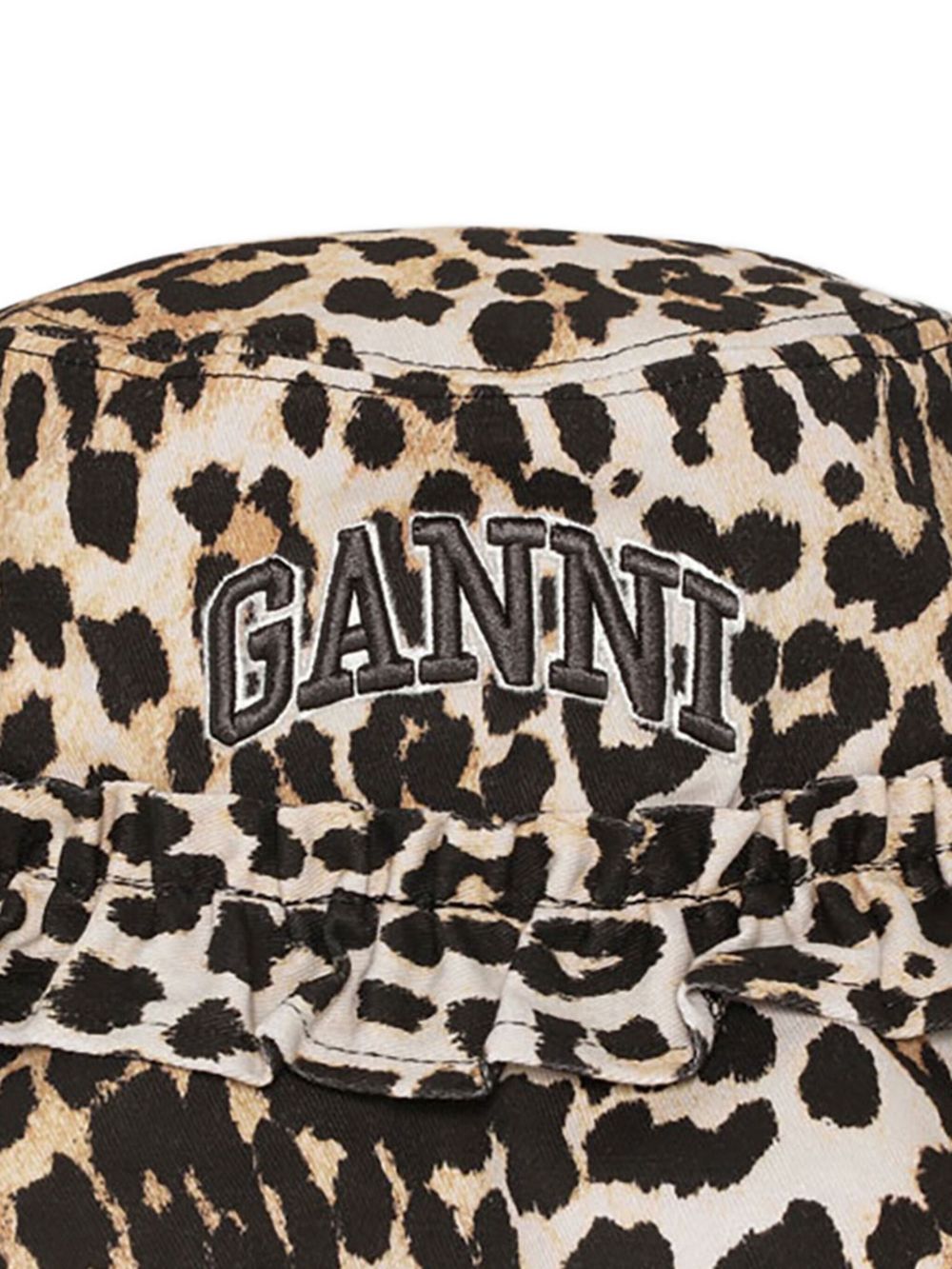 Ganni logo-embroidered Bucket Hat Ganni